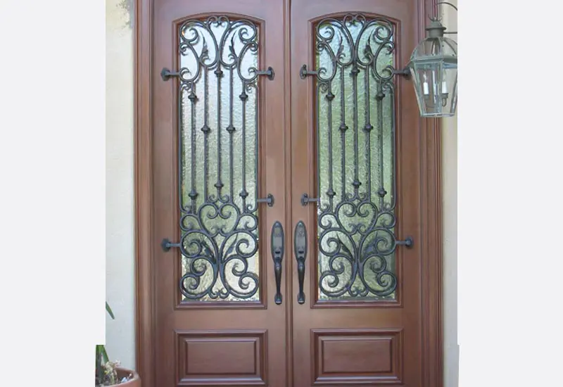 Custom Spanish & French Front Door in Yorba Linda