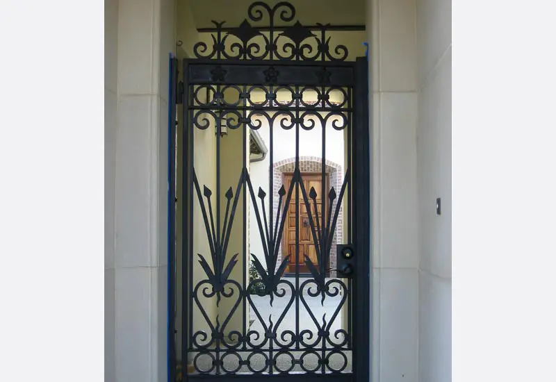 Custom Iron Front Door Installation in Irvine, California