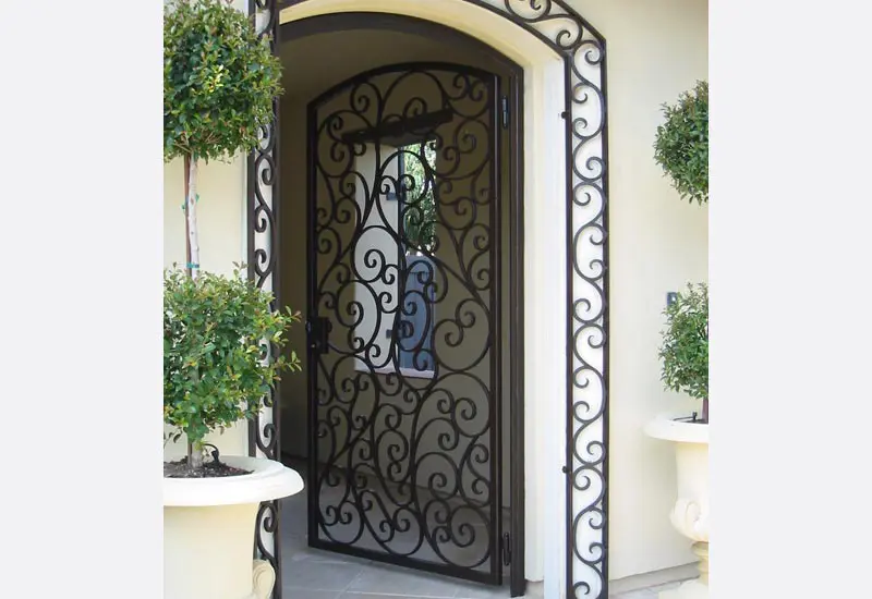 Custom Iron Spanish Front Door in Newport Beach