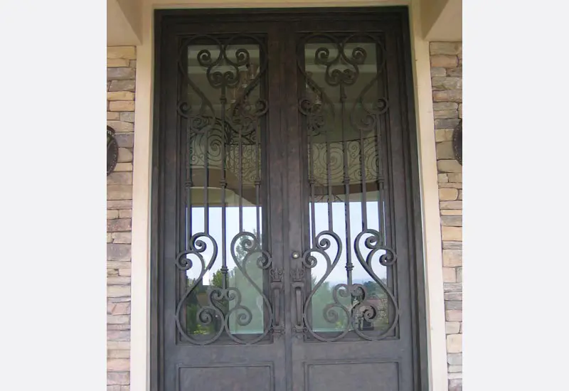 Wrought Iron & Glass Front Door La Habra Heights ,CA