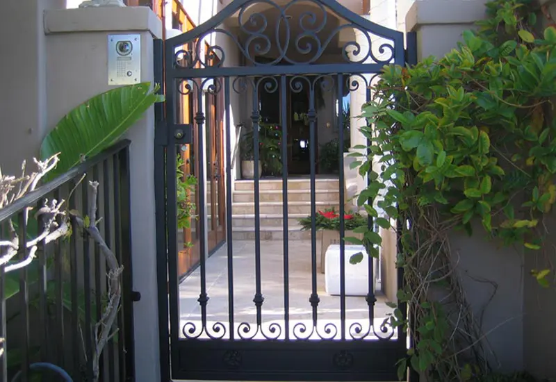 Custom Wrought Iron Front Entry Gate Repair Service