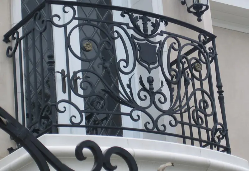 Solid Iron Balcony Railing Installation