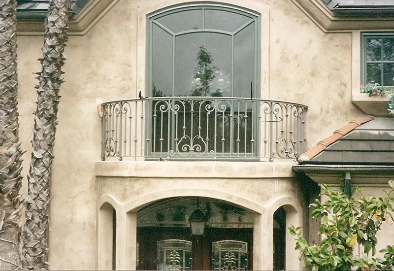 Custom Iron Balcony Railing & Window Installation