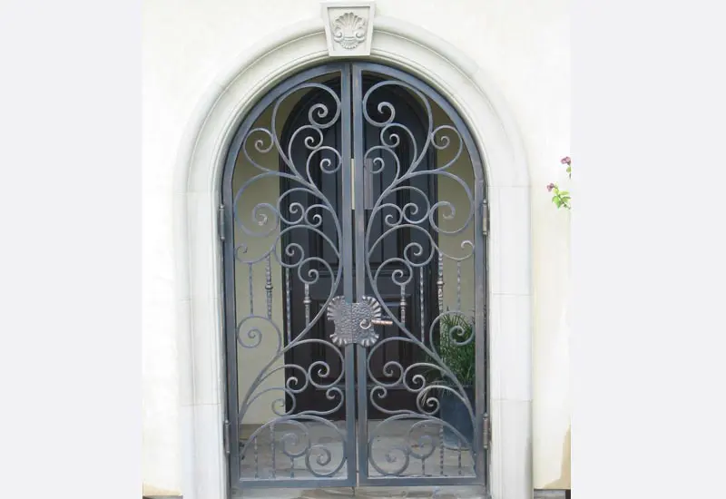 Custom Wrought Iron Front Gate in Huntington Beach