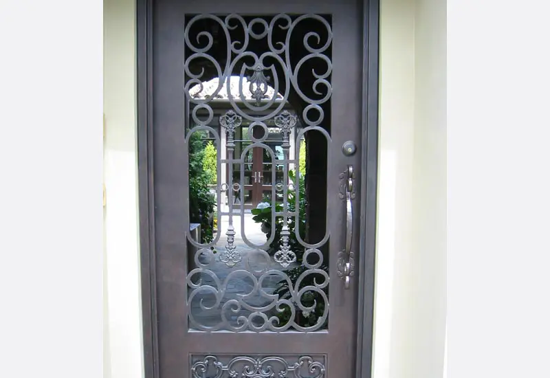 Custom Wrought Iron Spanish Front Door Irvine, CA