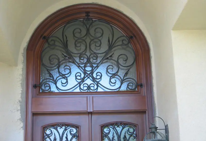 Custom Iron Transom with Door near Yorba Linda, CA