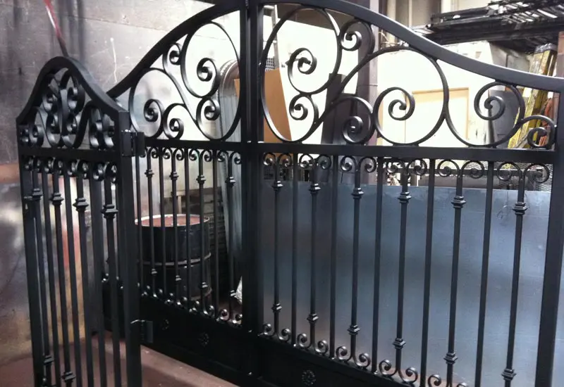 Custom-made Matching Pedestrian Gate Laguna Beach