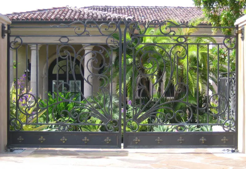 Custom Automated French Driveway Gate Newport Coast