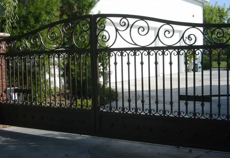 Custom Double Swing Driveway Gate in Coto De Caza