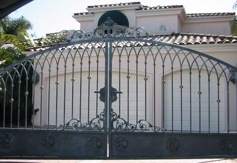 Custom Wrought Iron Driveway Gate in Laguna Niguel, CA