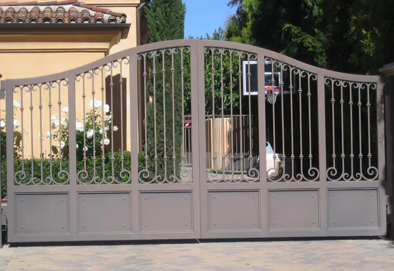 Custom Wrought Iron Spanish Driveway Gate in Laguna Hills