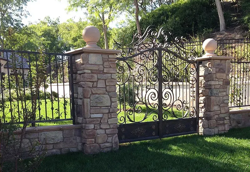Iron French Provincial Garden Fence & Gate Coto de Caza, CA