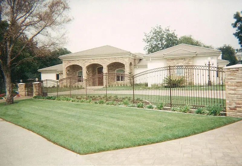 Wrought Iron Property Line Fence in La Habra Heights, CA