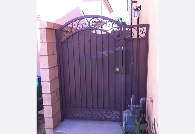 Wrought Iron Spanish Side Gate Yorba Linda, California