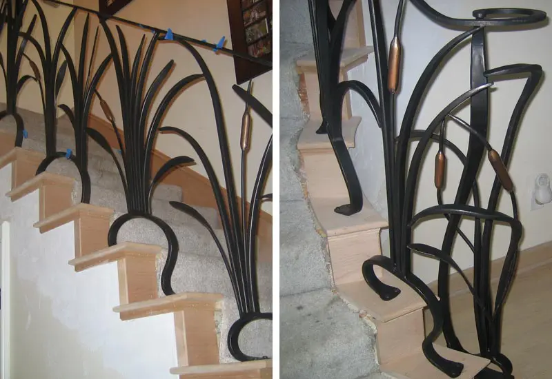 Custom Iron Staircase Railing in Yorba Linda, CA