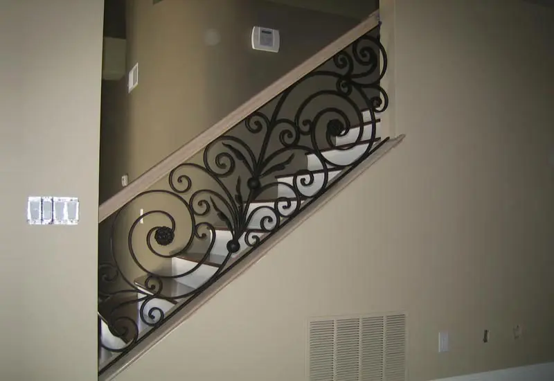 Wrought Iron Tuscan Staircase Railing La Mirada, CA