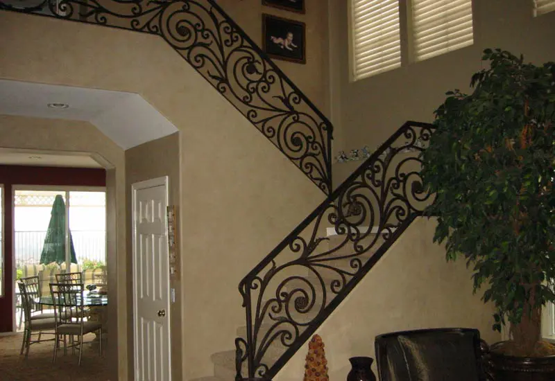 Tuscan Style Staircase Railing in Orange, California