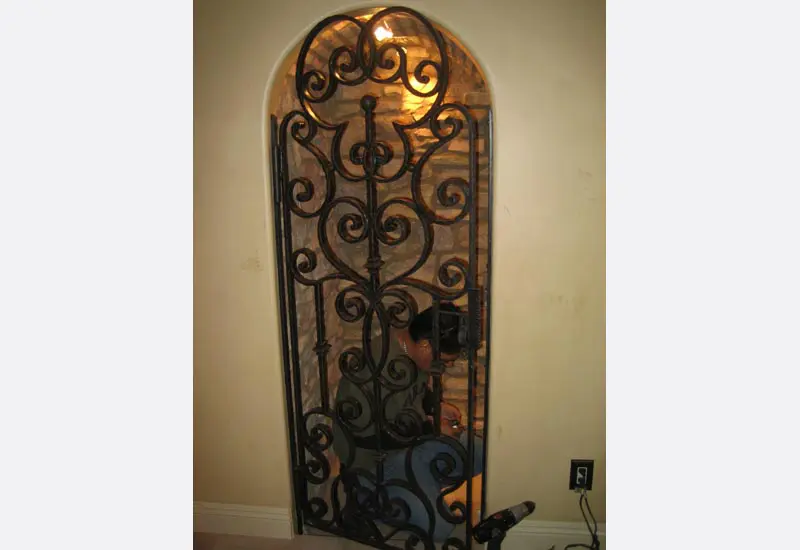 Wrought Iron Wine Cellar Door Yorba Linda, CA