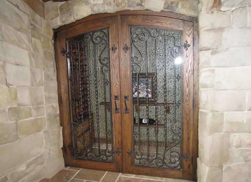 Wrought Iron Wine Cellar Door in Mission Viejo, CA