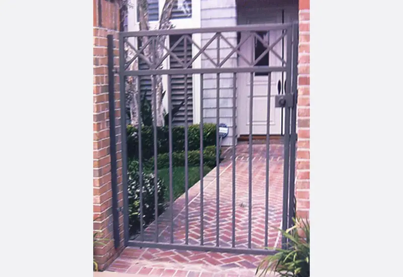 Simple Iron French Cottage Gate Laguna Niguel, CA